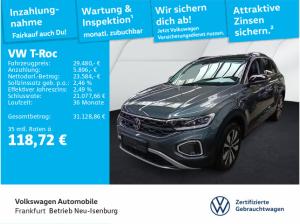 Volkswagen T-Roc 2.0 TDI DSG Goal Navi AHK Spurwechselassistent Rückfahrkamera DAB+
