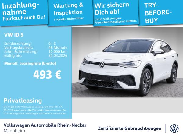 Volkswagen ID.5 Pro GAR2030 Navi Pano Wärmepumpe uvm