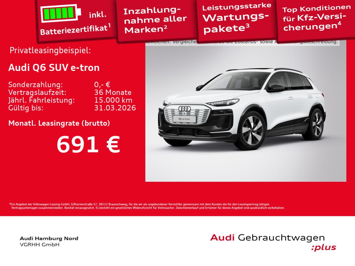 Audi Q6 e-tron quattro S line Pano AHK Matrix ACC
