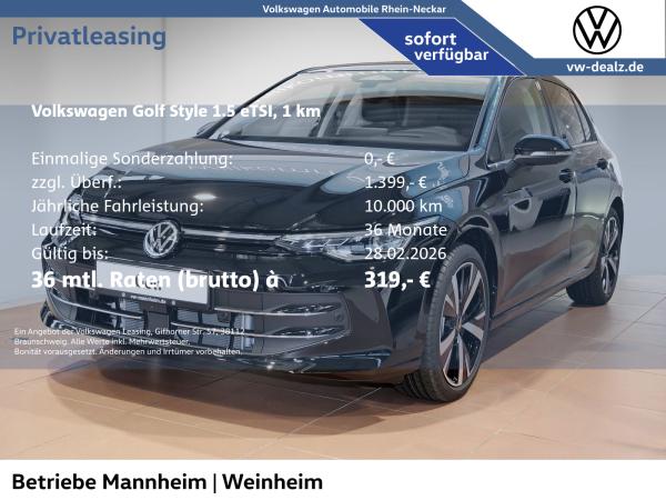 Volkswagen Golf Style 1,5 l eTSI DSG NAVI LED AHK ACC Klima