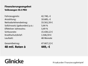 Volkswagen ID.3 Pro ENERGY 59 kWh 1-Gang-Automatik
