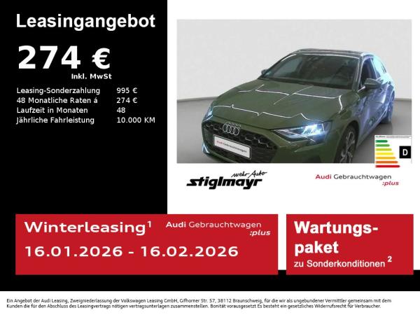 Audi A3 Sportback Advanced 30 TFSI S-tronic ACC+HUD+K