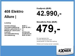 Peugeot 408 Elektro Allure | FREI KONFIGURIERBAR | Privat