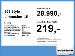 Peugeot 308 Style Limousine 1.5 Diesel