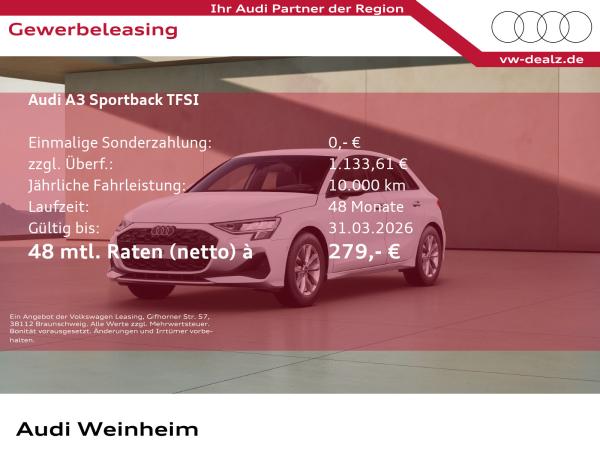 Audi A3 Sportback TFSI Klima ALU DAB Bluetooth PDC