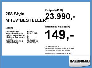 Peugeot 208 Style MHEV*BESTELLER* LED+SHZ+PDC+SpurH