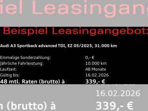 Audi A3 Sportback advanced 35TDI S-tronic / MMI-Navi+