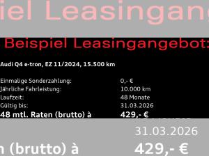 Audi Q4 e-tron 45 / Navi plus, Matrix, Standklima, WP