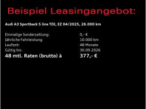 Audi A3 Sportback S-Line 35 TDI S-tronic / Navi+, ACC