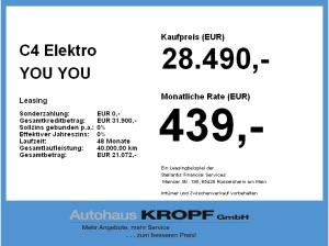 Citroën C4 Elektro YOU