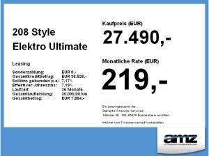 Peugeot 208 ⚡ Peugeot 208 Style ELEKTRO | Top-Deal | Zulassung inkl. | 0€ AZ