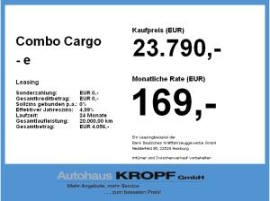 Opel Combo Cargo - e Basis Tempomat,Sichtpaket