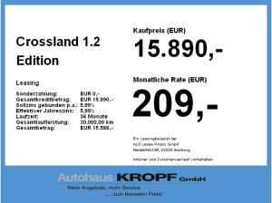 Opel Crossland 1.2 Edition SHZ+DynLicht