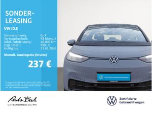 Volkswagen ID.3 Pure Performance, Navi, LED, App-Connect, Standklimatisierung, Klima