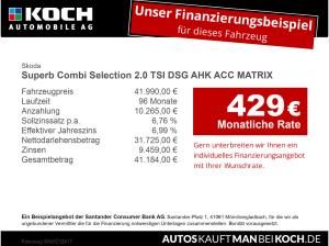 Skoda Superb Combi Selection 2.0 TSI DSG AHK ACC MATRIX