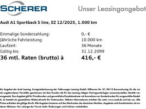 Audi A1 Sportback S line 30 TFSI S tronic