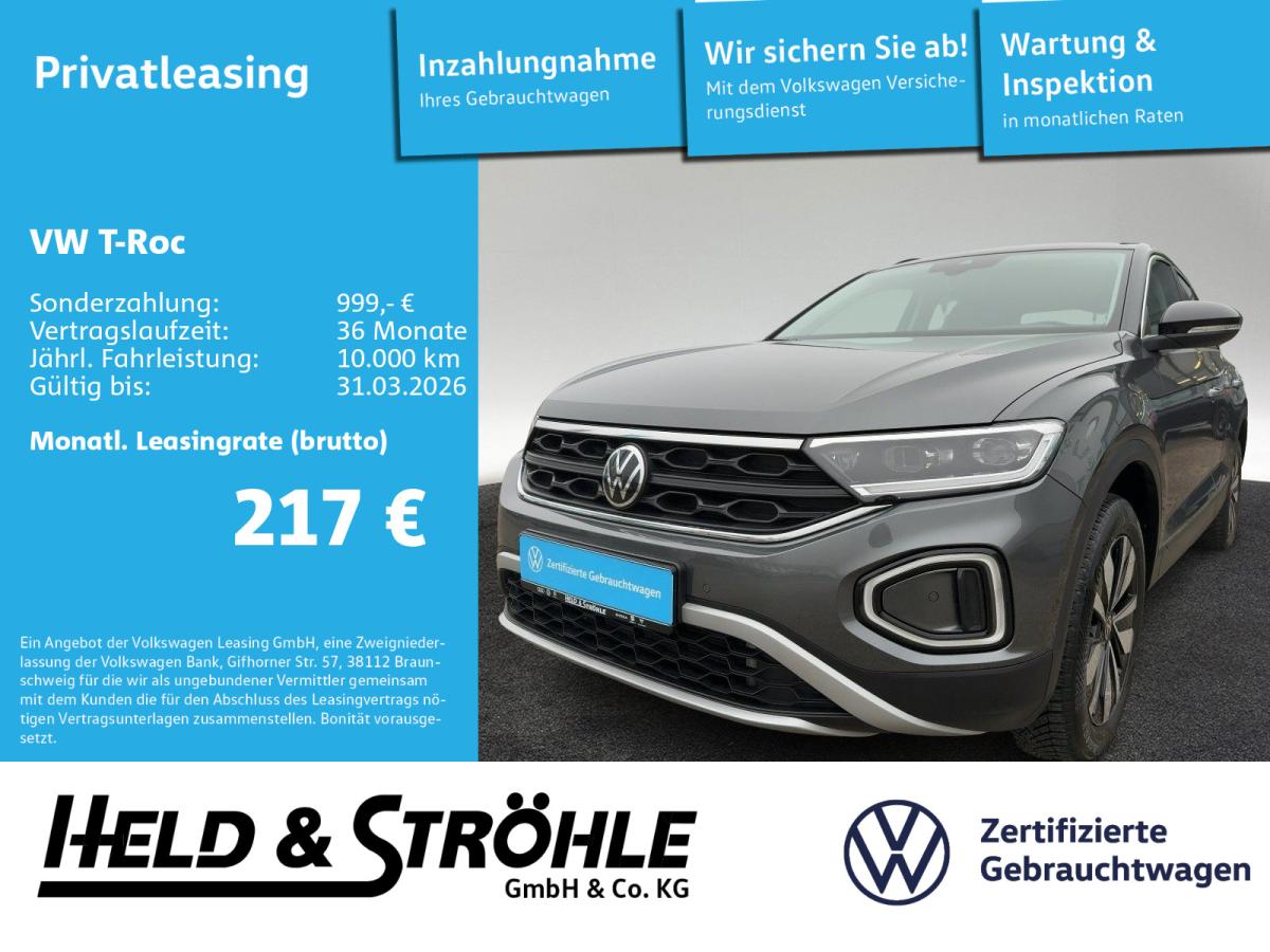 Volkswagen T-Roc GOAL 2.0 TDI DSG LED+ NAV AHK KAM TRAVEL