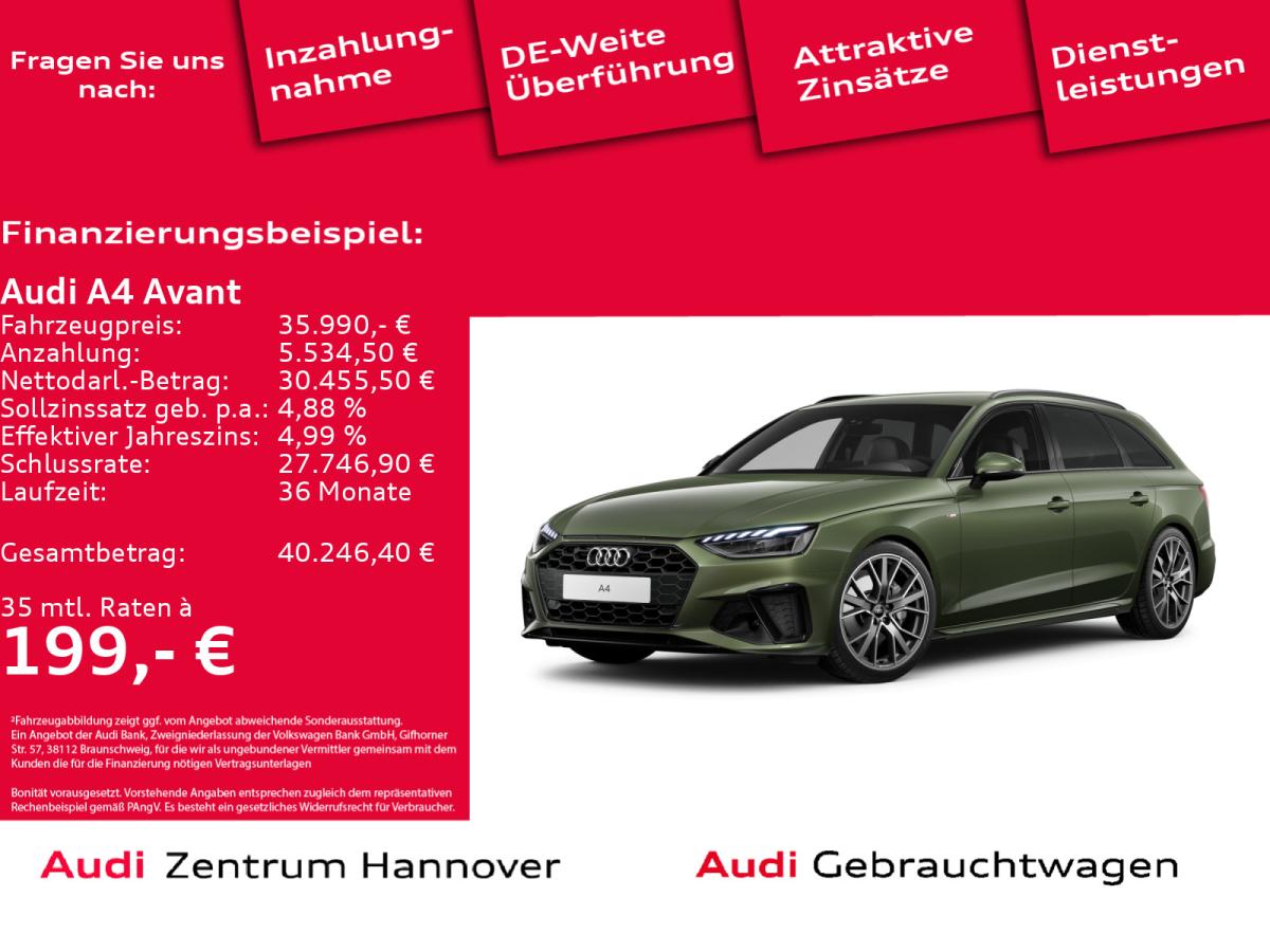 Audi A4 Avant S line 40 TFSI B&O Kamera Navi virtual
