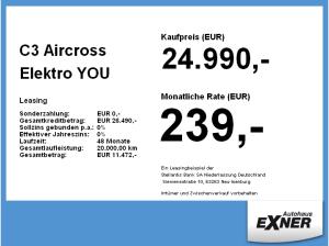 Citroën C3 Aircross Elektro YOU
