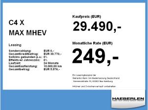 Citroën C4 X MAX MHEV