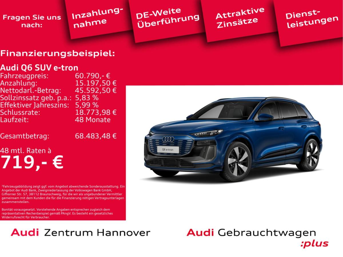 Audi Q6 e-tron quattro Standklima Navi virtual LED