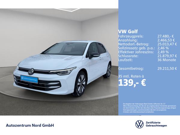 Volkswagen Golf VIII 2.0 TDI DSG Goal AHK+NAVI+ACC+LED+KAME