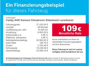 Volkswagen Caddy AHK Kamera Climatronic SideAssist LaneAssist