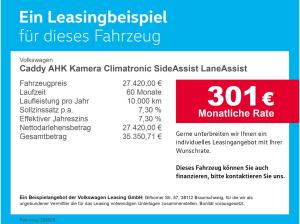 Volkswagen Caddy AHK Kamera Climatronic SideAssist LaneAssist