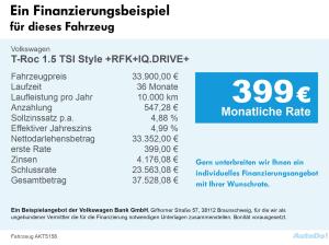 Volkswagen T-Roc 1.5 TSI Style +RFK+IQ.DRIVE+