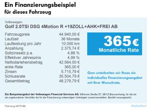 Volkswagen Golf 2.0TSI DSG 4Motion R +19ZOLL+AHK+FREI AB
