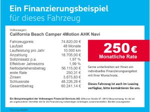 Volkswagen California Beach Camper 4Motion AHK Navi Bluetooth