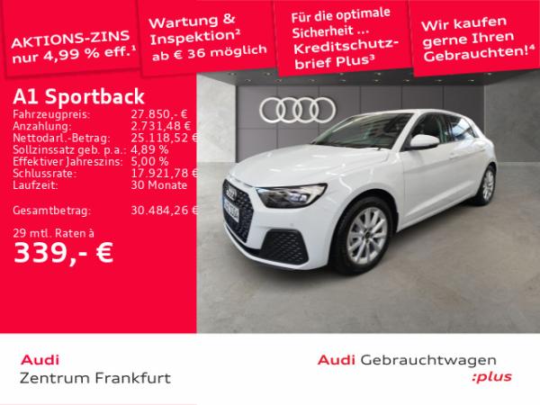 Audi A1 Sportback 30 TFSI S tronic LED DAB VC PDC Sitzheizung