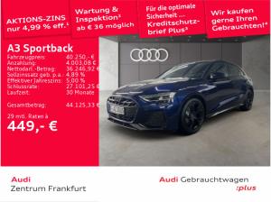 Audi A3 Sportback 35 TFSI S tronic S line LED Sonos Navi Panorama DAB VC
