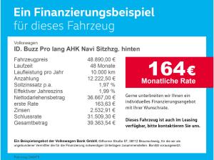 Volkswagen ID.Buzz ID. Buzz Pro lang AHK Navi Sitzhzg. hinten LED