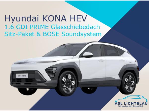 Hyundai KONA 1.6 GDI HEV DCT 2WD PRIME Glasschiebedach, Sitz-Paket & BOSE Soundsystem
