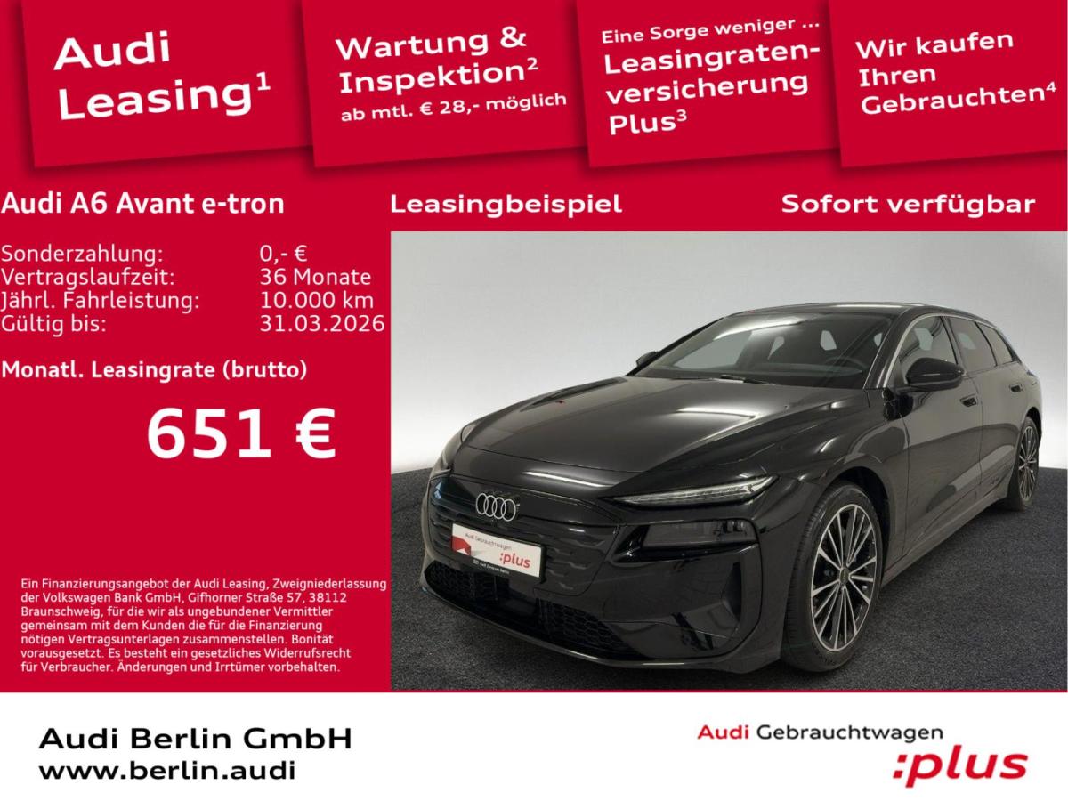 Audi A6 e-tron A6 Avant e-tron performance NAVI 360°K LED VIRTUAL