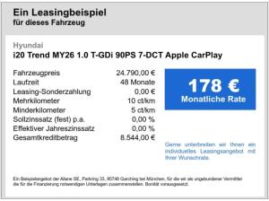 Hyundai i20 Trend MY26 1.0 T-GDi 7-DCT Apple CarPlay