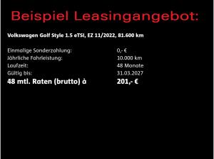 Volkswagen Golf VIII Style 1.5 eTSI DSG Navi LED+ Kamera