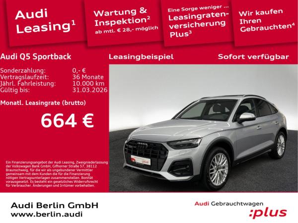 Audi Q5 Sportback TFSI e advanced 50 e qu. S tr. PANO