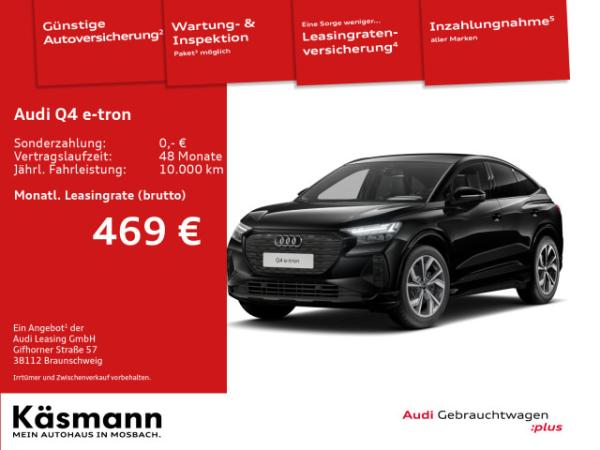 Audi e-tron Q4 Sportback 45 qu WINTERRÄDER S line AHK HUD 360° MATRIX SONOS