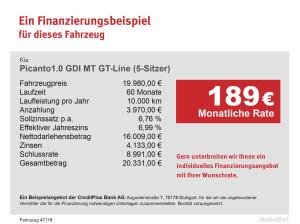 Kia Picanto Picanto1.0 GDI MT GT-Line (5-Sitzer) Bluetooth LED