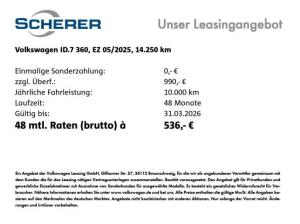 Volkswagen ID.7 Tourer *Pro* 77 kWh AHK 360° Kamera Navi ACC