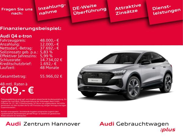 Audi Q4 e-tron Q4 45 e-tron Sportback Head-Up-Display virtual