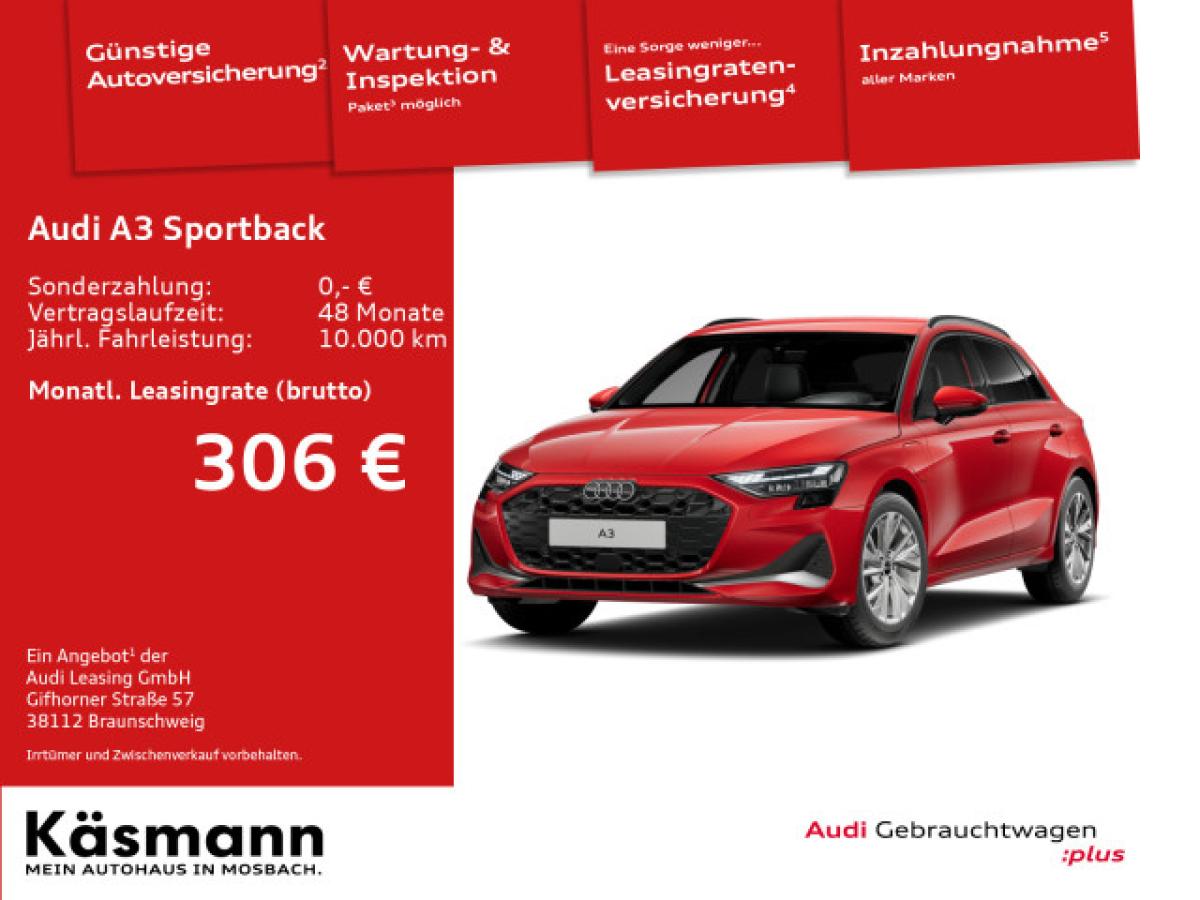 Audi A3 Sportback advanced 40TFSIe WINTERRÄDER LED AHK KAM NAV SHZ