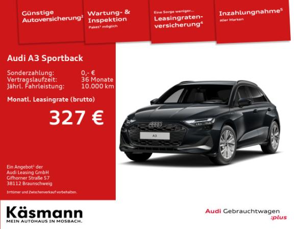 Audi A3 Sportback advanced 40TFSIe WINTERRÄDER S line HUD AHK KAM SONOS ACC NAV SHZ LED