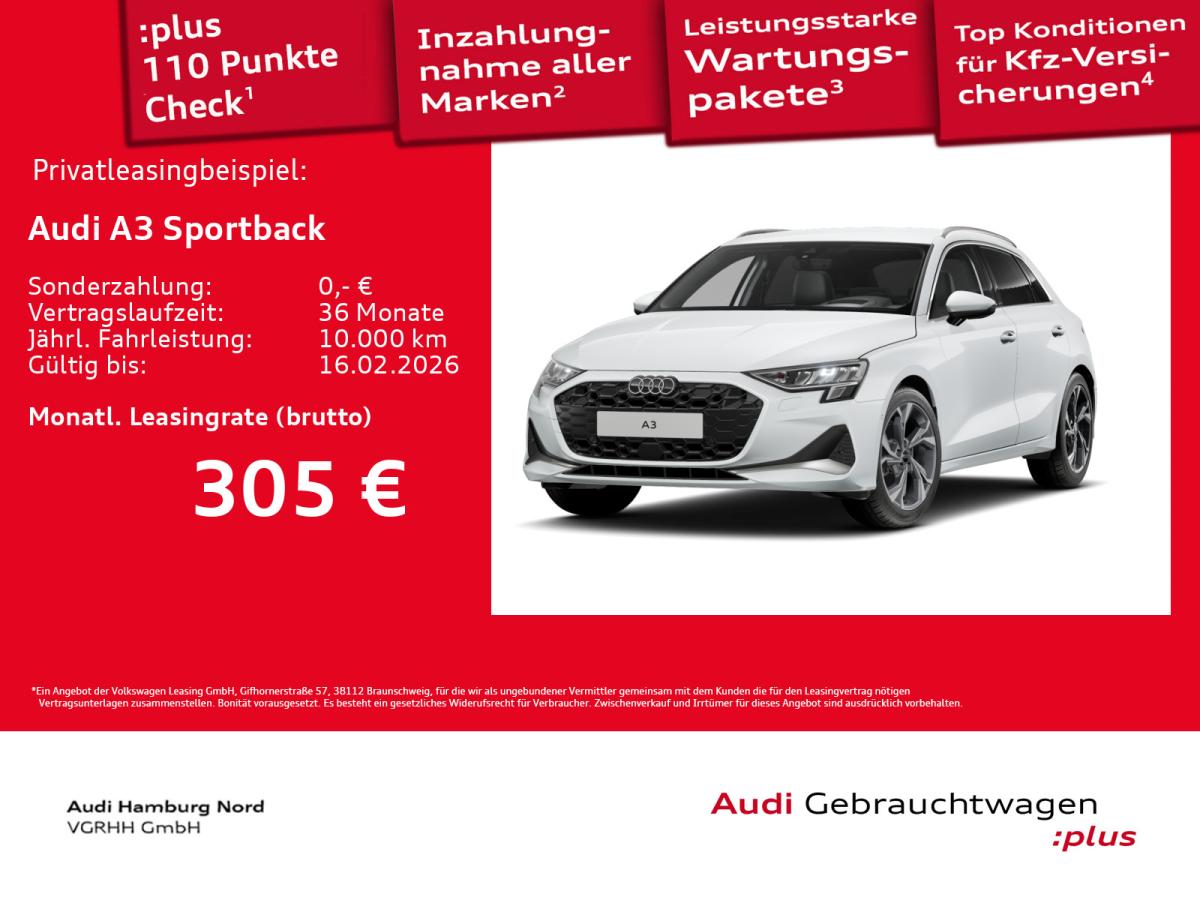 Audi A3 Sportback 30 TFSI S tronic HeadUp Navi ACC