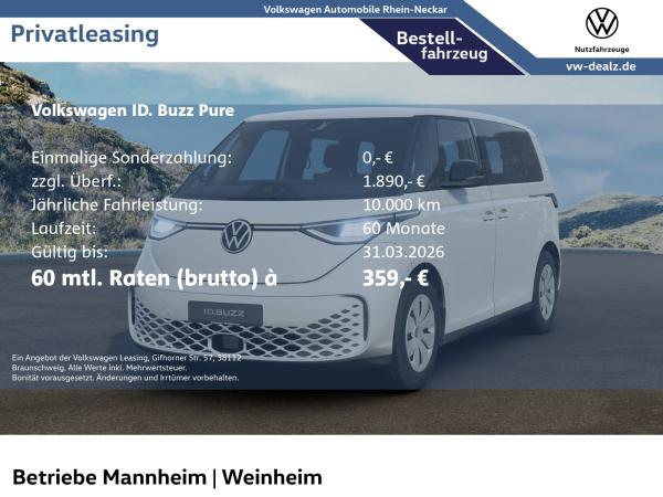 Volkswagen ID.Buzz ID. Buzz !€ 5000.- Elektroprämie als Anzahlung!