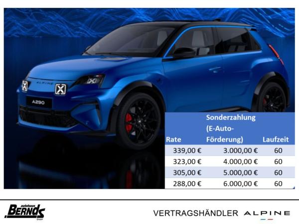 Alpine A290 GTS⚡⚡ELEKTROPRÄMIE EINGERECHNET ⚡⚡ZWEI RATEN GESCHENKT💸💸