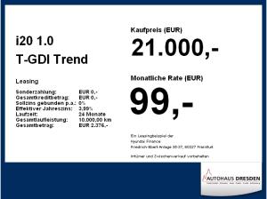 Hyundai i20 1.0 T-GDI Trend *BOSE*LED*NAVI*DAB*SHZ*KAM*