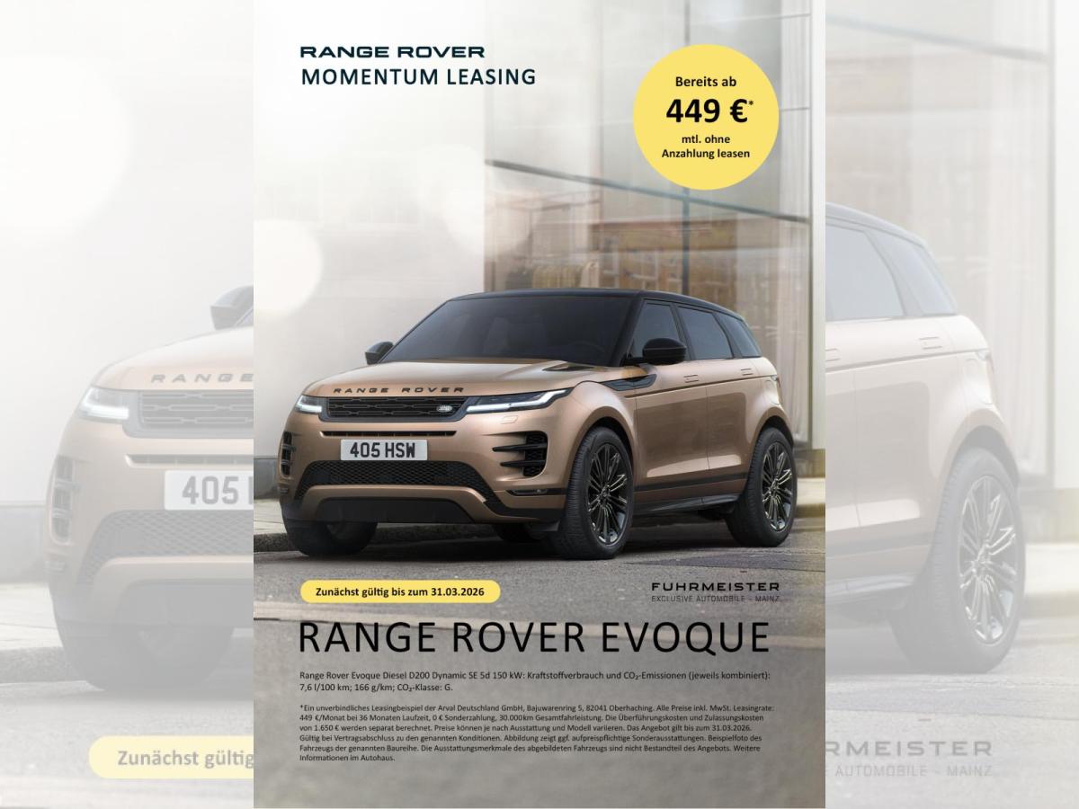 Land Rover Range Rover Evoque D200 Dynamic SE
